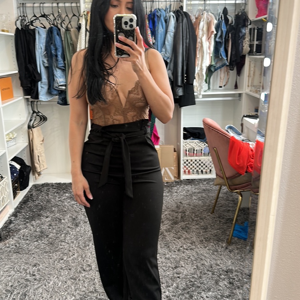 Lace top jumpsuit